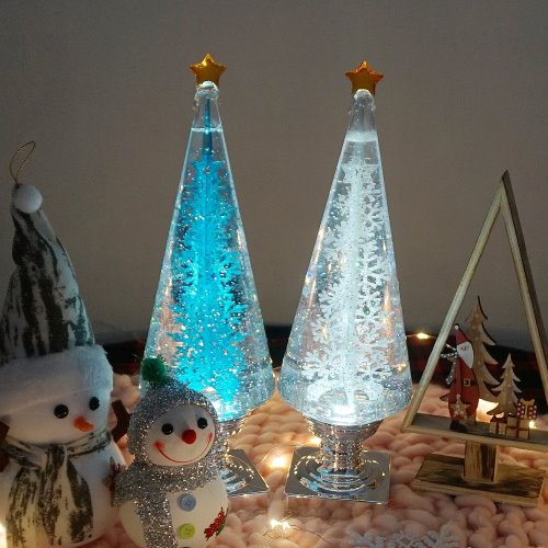 LED 트리 워터볼 /크리스마스 소품/겨울 인테리어 장식품/램프 무드등/수면등