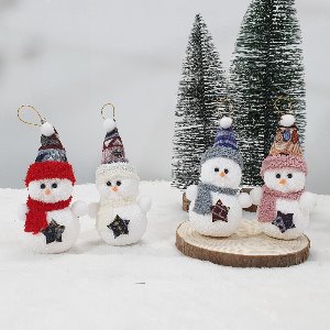 미니 눈사람 4P set/인테리어 장식품/겨울 트리 장식/겨울 인테리어소품/크리스마스 소품/눈사람 모형/눈사람 장식