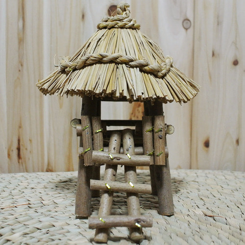 전통 시골 원두막 미니어쳐 모형 가을인테리어소품