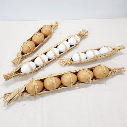 시골 볏짚 계란 달걀 꾸러미 핸드메이드 전통소품