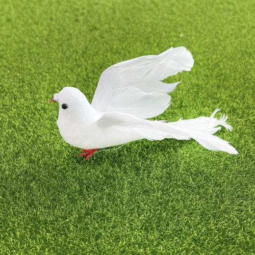 비둘기 모형 (소) 1개 새모형 흰색비둘기