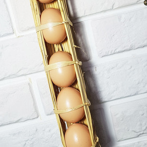 시골풍 계란꾸러미 모형 벽걸이장식 가랜드 전통소품 추석소품