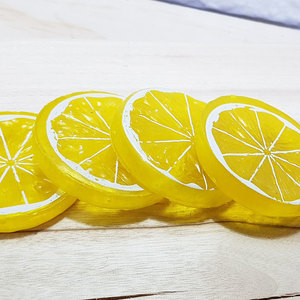 레몬 슬라이스 모형 5P set