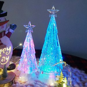 LED 아이스 트리 워터볼/크리스마스 소품/겨울 인테리어 장식품/램프 무드등/수면등