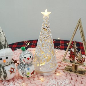 LED 눈꽃 워터볼/눈송이/눈결정체/크리스마스 소품/겨울 인테리어 장식품/램프 무드등/수면등