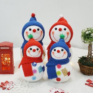 니트 눈사람 2P set/겨울 인테리어소품/크리스마스 소품/눈사람 모형/트리 데코