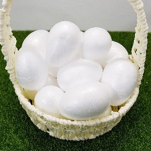 스티로폼 모형계란 달걀 (7cm) 20p set/부활절꾸미기/미술재료/에그공예/부활절소품