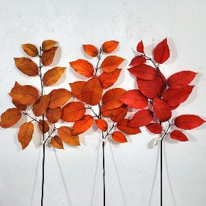 리얼 낙엽 가지 조화 가랑잎 떡갈잎