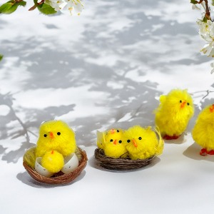병아리 둥지 모형 1P (A타입/B타입) 봄 장식소품
